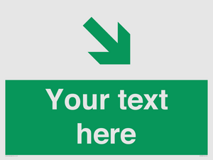 Custom Safe condition: Green Down right arrow